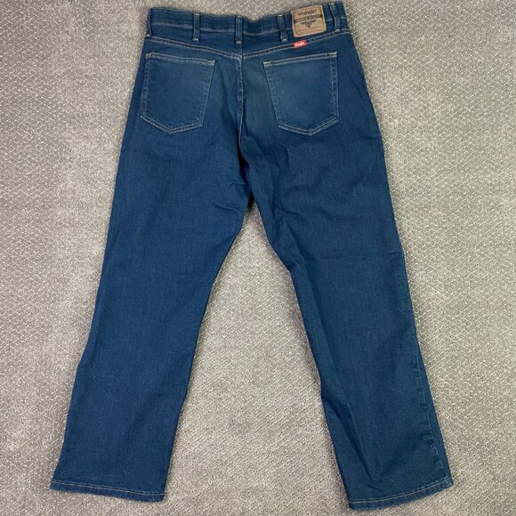 NWT Wrangler Five Star Relaxed Fit Jeans Men's 34 x 30 Performance Series Blue - Picture 5 of 14